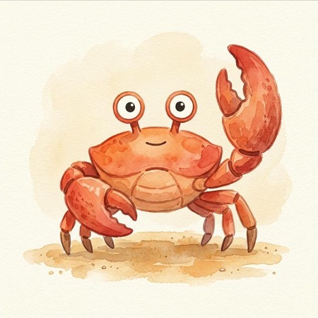 Debra the crab with one claw larger than the other