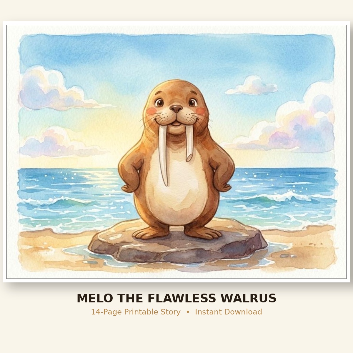 Melo the Flawless Walrus story book cover